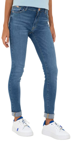 Фото Джинсы с логотипом женские