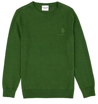 Джемпер базовый для мальчика / Зеленый / 134