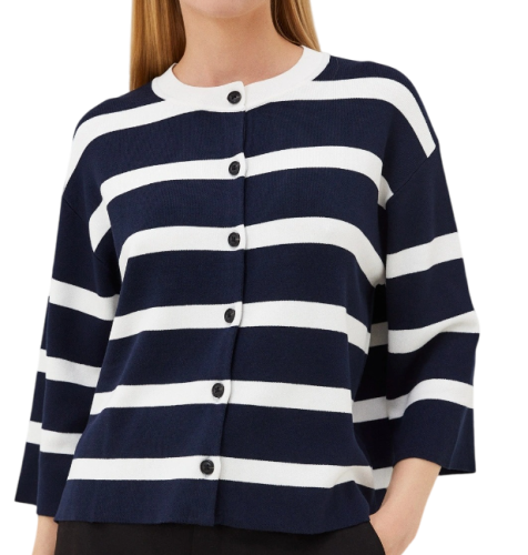 Фото Кардиган в полоску женский