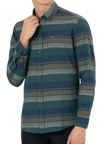 Фото Рубашка в полоску мужская