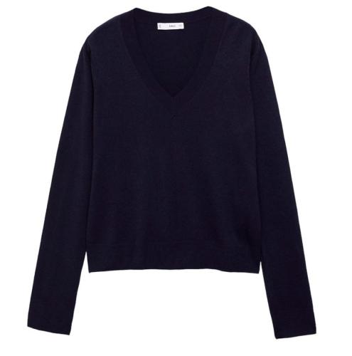 Фото Джемпер c V-образным вырезом женский