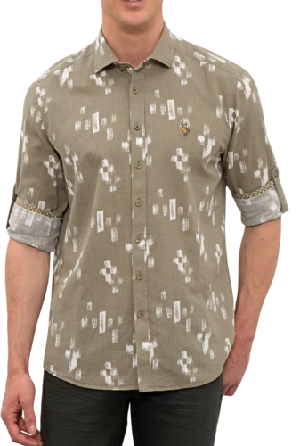 Фото Рубашка с принтом мужская