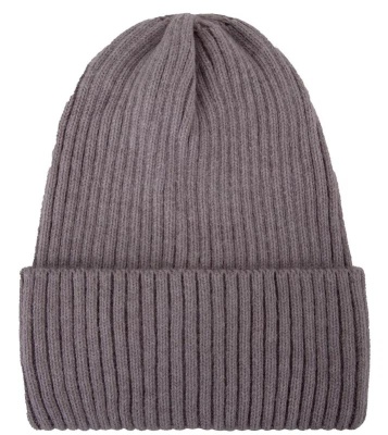 Шапка с шерстью женская / Сиреневый / 56