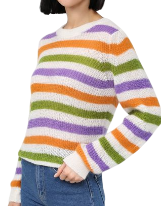 Джемпер с принтом женский / Белый / 42