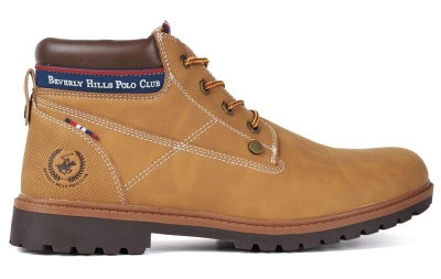 Ботинки мужские на шнуровке / Бежевый / 42