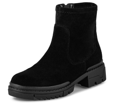 Ботинки из кожи женские / Черный / 37