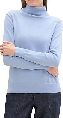 Пуловер однотонный женский / Синий / 42