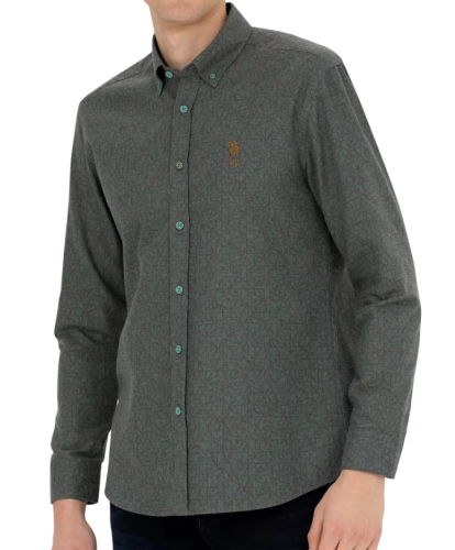 Фото Рубашка прямого кроя мужская