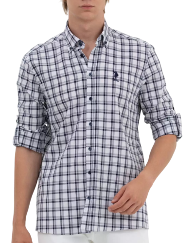 Фото Рубашка в клетку мужская