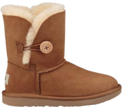 Полусапоги-угги из овчины для девочки / Коричневый / 33.5