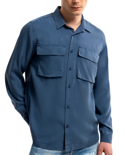 Фото Рубашка прямого кроя мужская