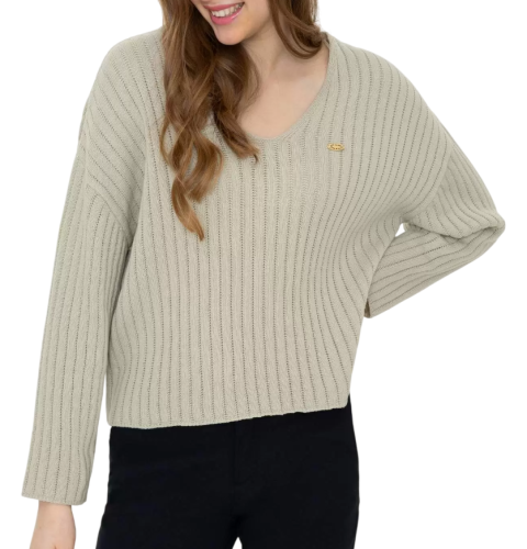 Фото Пуловер свободного кроя женский