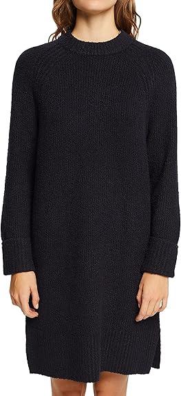 Платье свободного кроя женское / Черный / 44