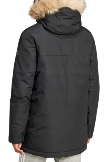 Парка прямого кроя мужская / Черный / 40