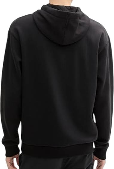 Худи с принтом мужское / Черный / 48