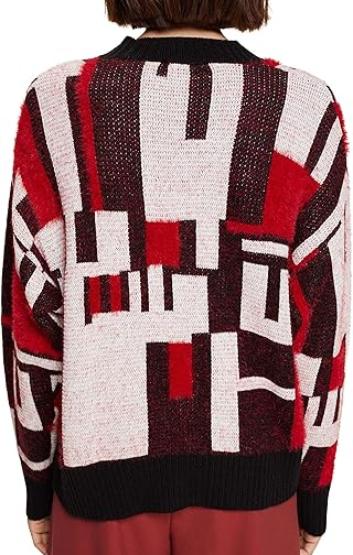 Джемпер с принтом женский / Красный / 50