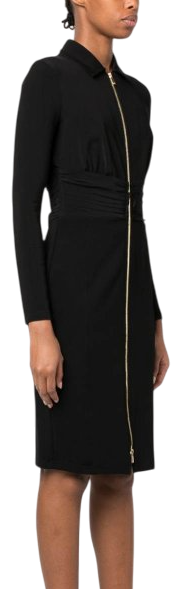 Платье на молнии женское / Черный / 38