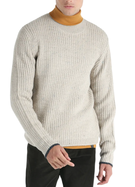 Джемпер прямого кроя мужской / Серый / 52