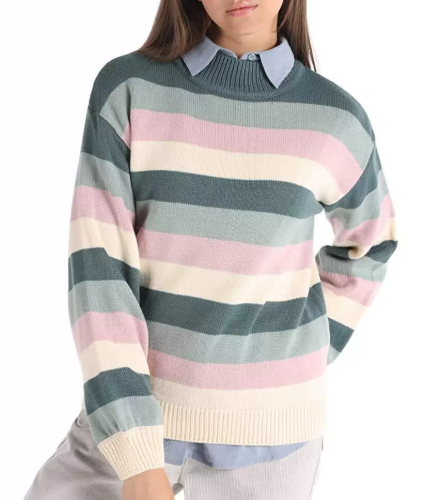 Фото Свитер в полоску женский