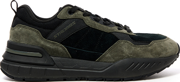 Кроссовки из замши и микрофибры унисекс / Черный / 42