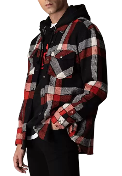 Рубашка с длинным рукавом мужская / Черный / 46