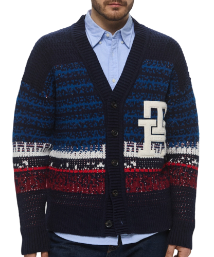 Фото Кардиган с принтом мужской