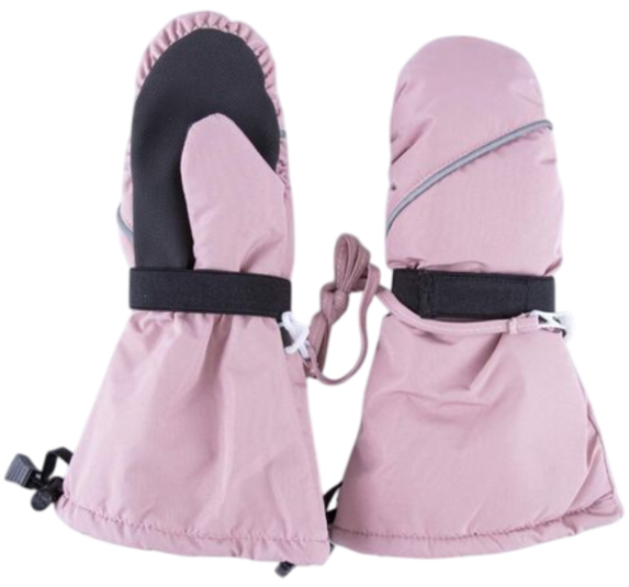 Варежки с утеплителем для девочки / Розовый / 12