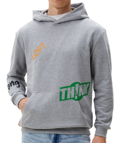 Фото Худи с принтом мужское