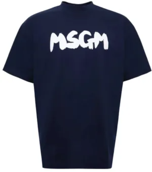 Футболка с логотипом мужская / Синий / 50