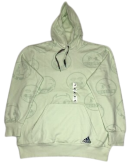 Худи с логотипом мужское / Зеленый / 44