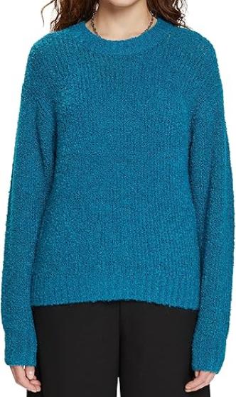 Джемпер прямого кроя женский / Синий / 40