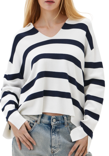 Фото Джемпер в полоску женский