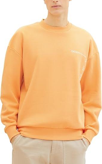 Свитшот с принтом мужской / Оранжевый / 52