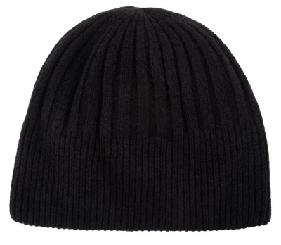 Шапка с шерстью мужская / Черный / 58