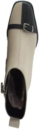 Ботильоны кожаные женские / Бежевый / 36