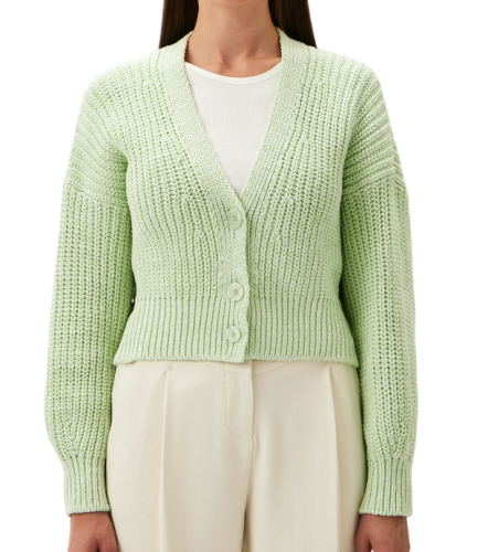 Фото Кардиган прямого кроя женский