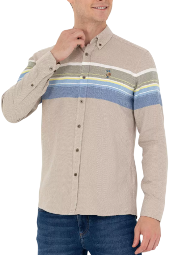 Фото Рубашка с длинным рукавом мужская