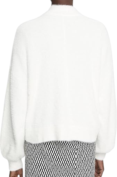 Свитер прямого кроя женский / Белый / 48