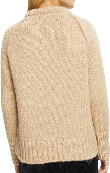 Свитер прямого кроя женский / Бежевый / 44