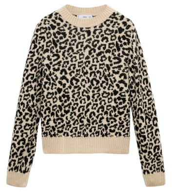 Джемпер с принтом женский / Бежевый / 48