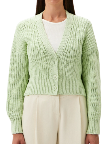 Фото Кардиган укороченный женский