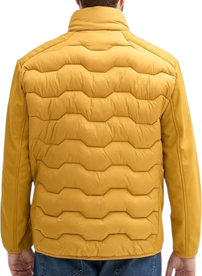 Куртка с воротником мужская / Желтый / 56