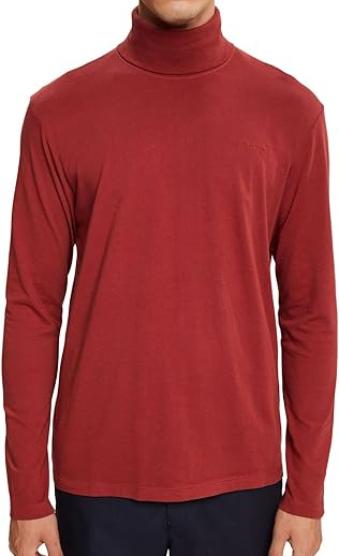 Водолазка хлопковая мужская / Бордовый / 50