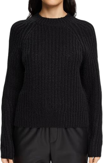 Джемпер прямого кроя женский / Черный / 46