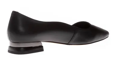 Балетки кожаные женские / Черный / 36