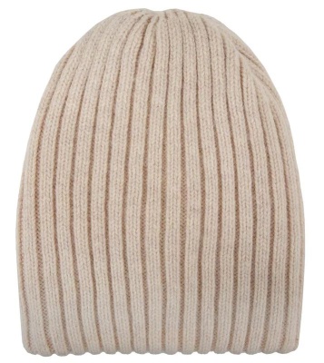 Шапка с шерстью женская / Бежевый / 56