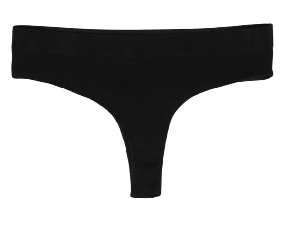 Трусы в рубчик / Черный / 44