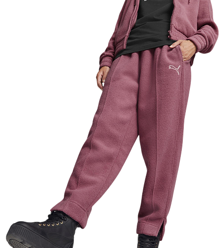 Брюки с логотипом женские / Бордовый / 48