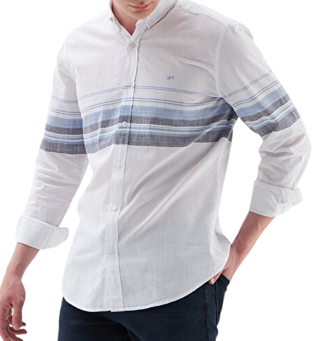 Фото Рубашка прямого кроя мужская
