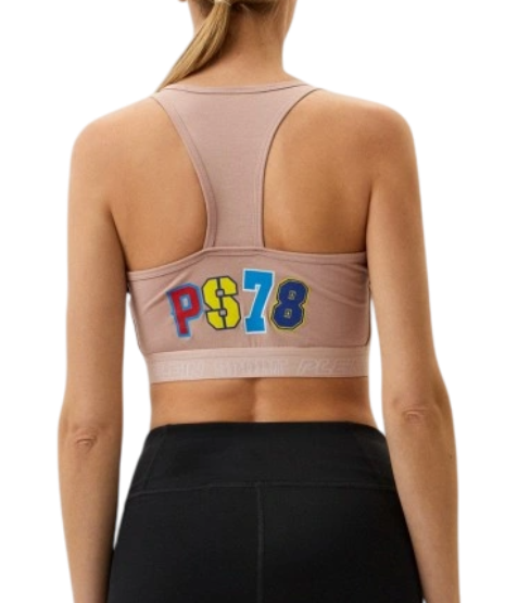 Топ спортивный с принтом женский / Розовый / 44